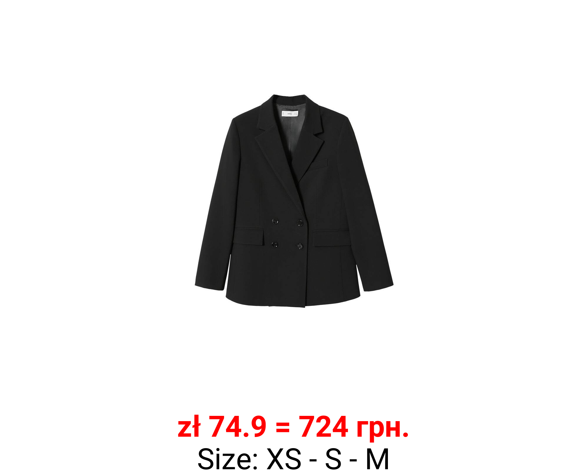 Americana doble botonadura