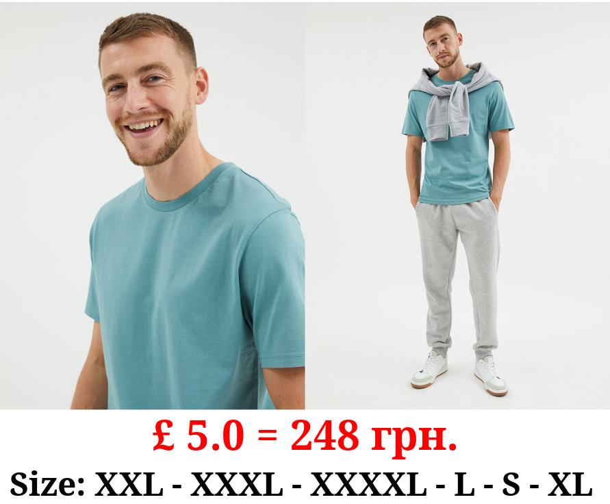 Teal Crew Neck T-Shirt