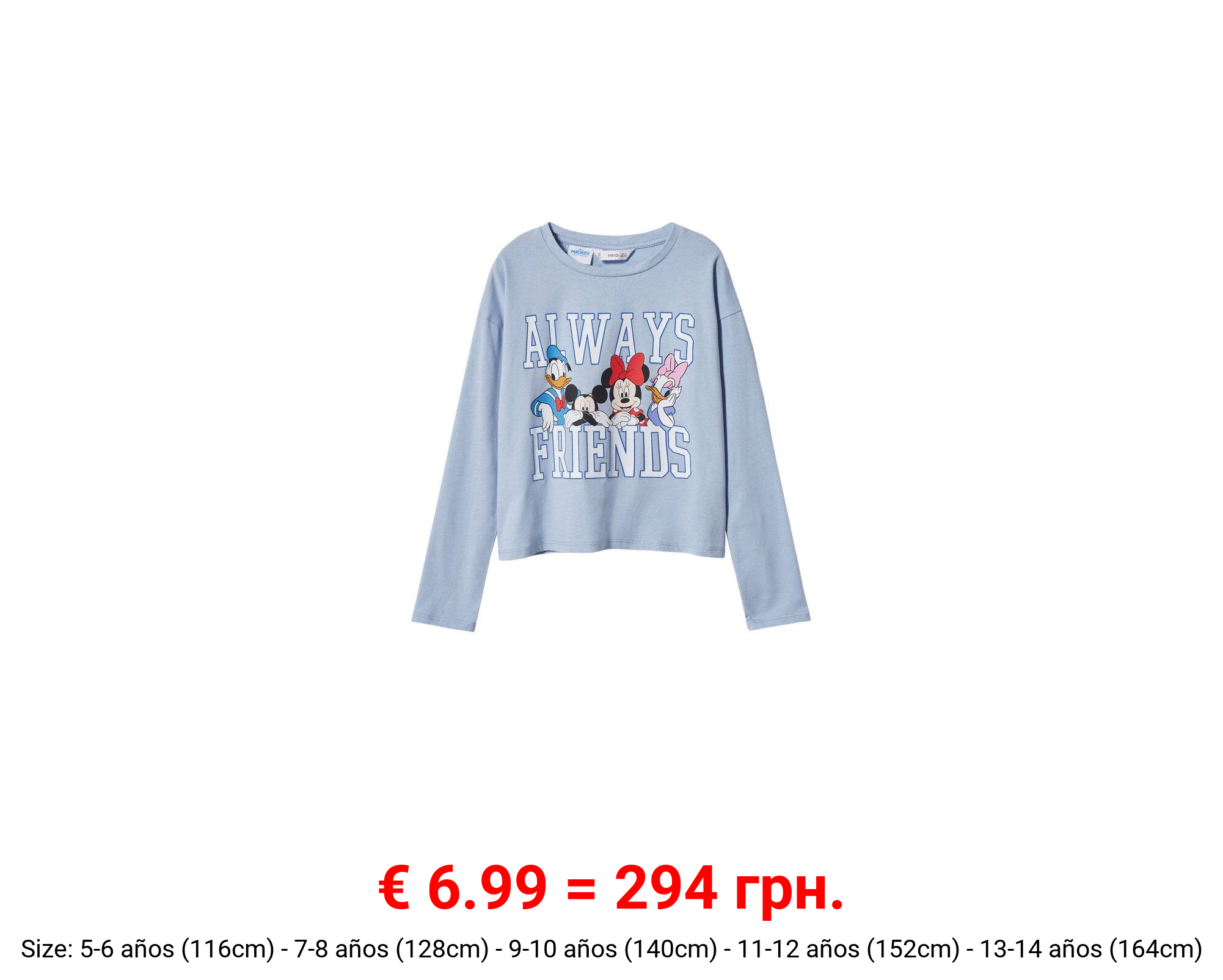 Camiseta manga larga disney