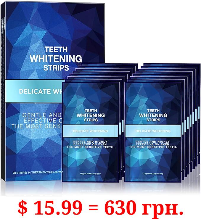 Gloridea Teeth Whitening Strips, Pack of 28 Strips (14 Treatments), Mint flavor Package may vary
