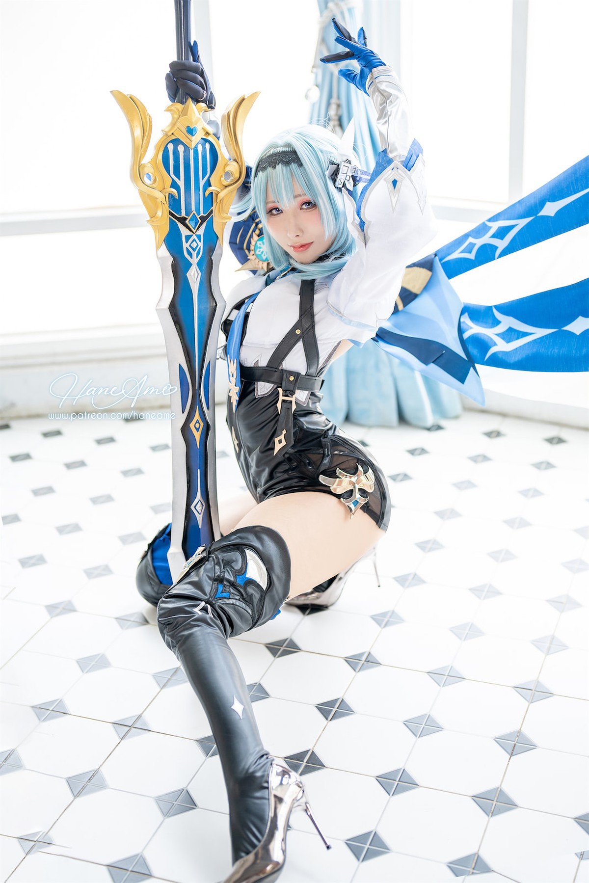 雨波HaneAme Cosplay Eula Lawrence Genshin Impact 7