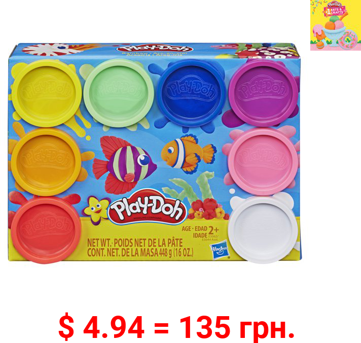 Play-Doh 8 Color Rainbow Pack of Play-Doh (16 Ounces Total)