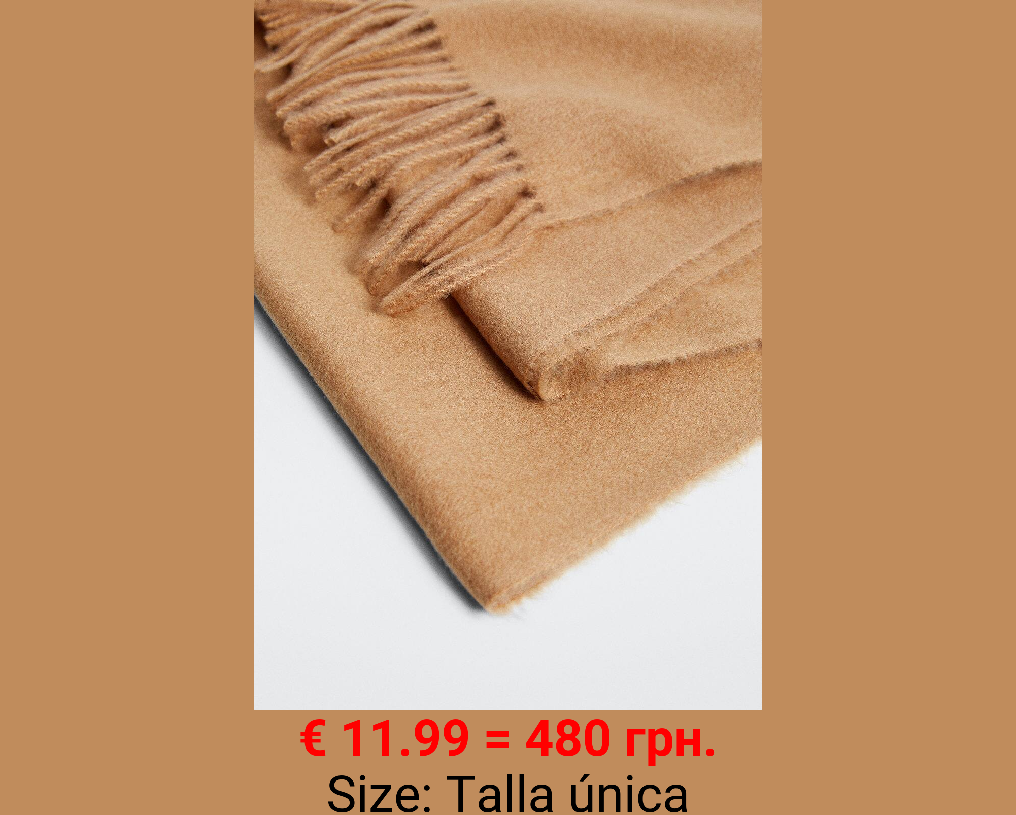 Bufanda terminaciones flecos