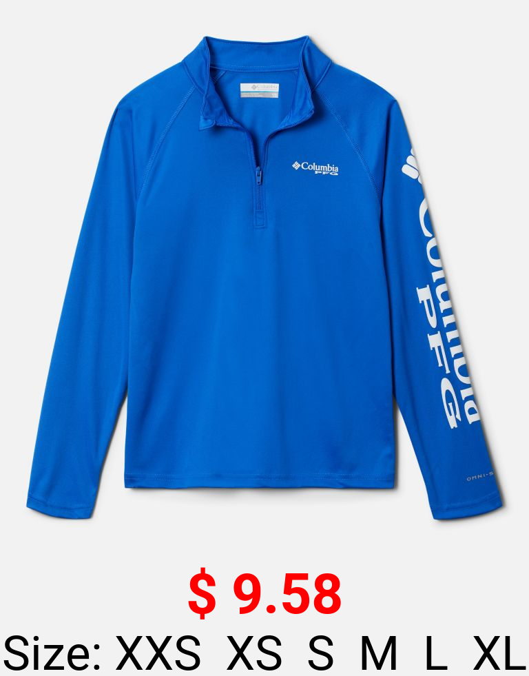 Boys' PFG Terminal Tackle™ Quarter Zip Pullover