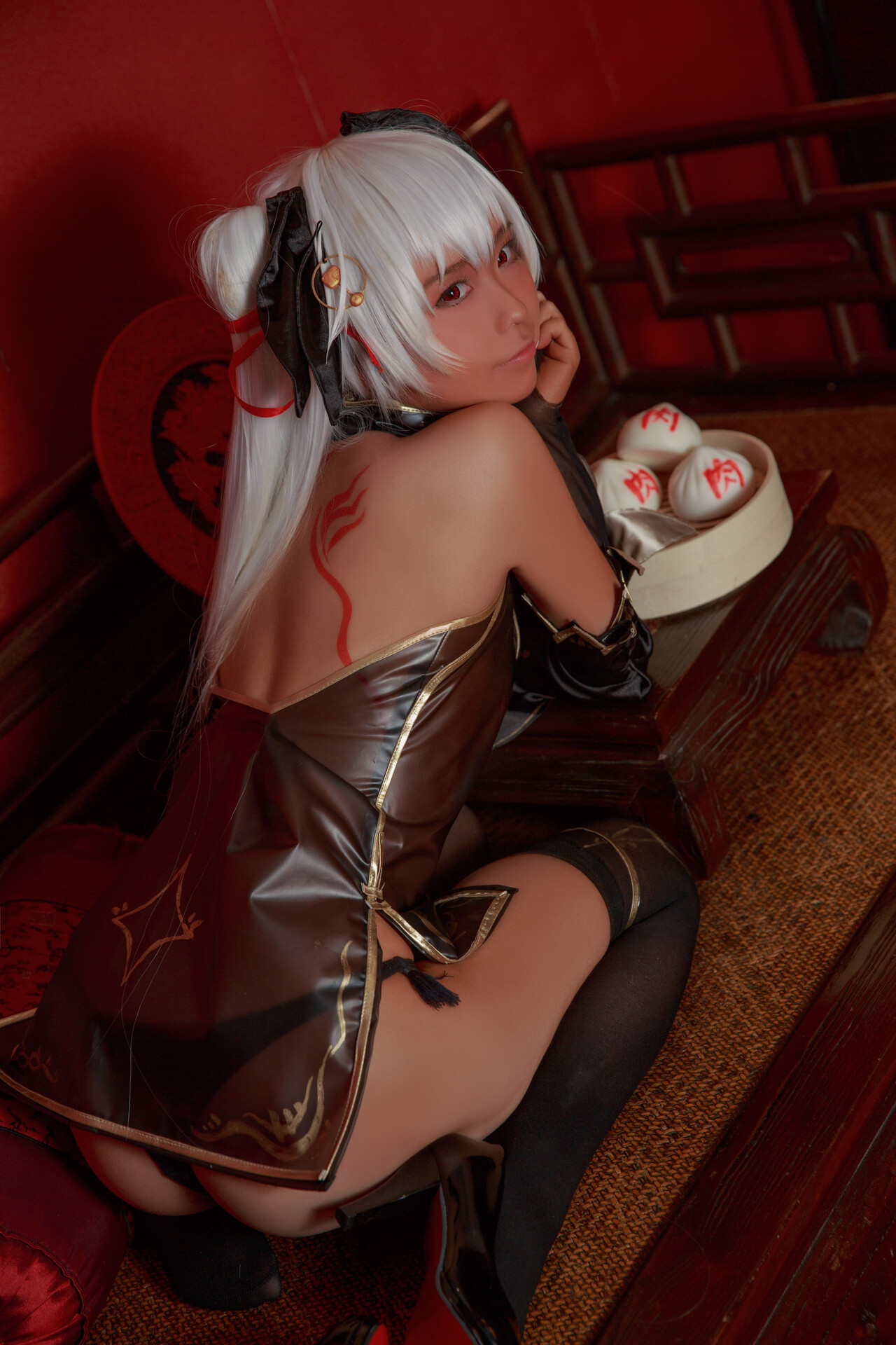 [G44不會受傷] 褐色旗袍娘 Brown Cheongsam Girl 4