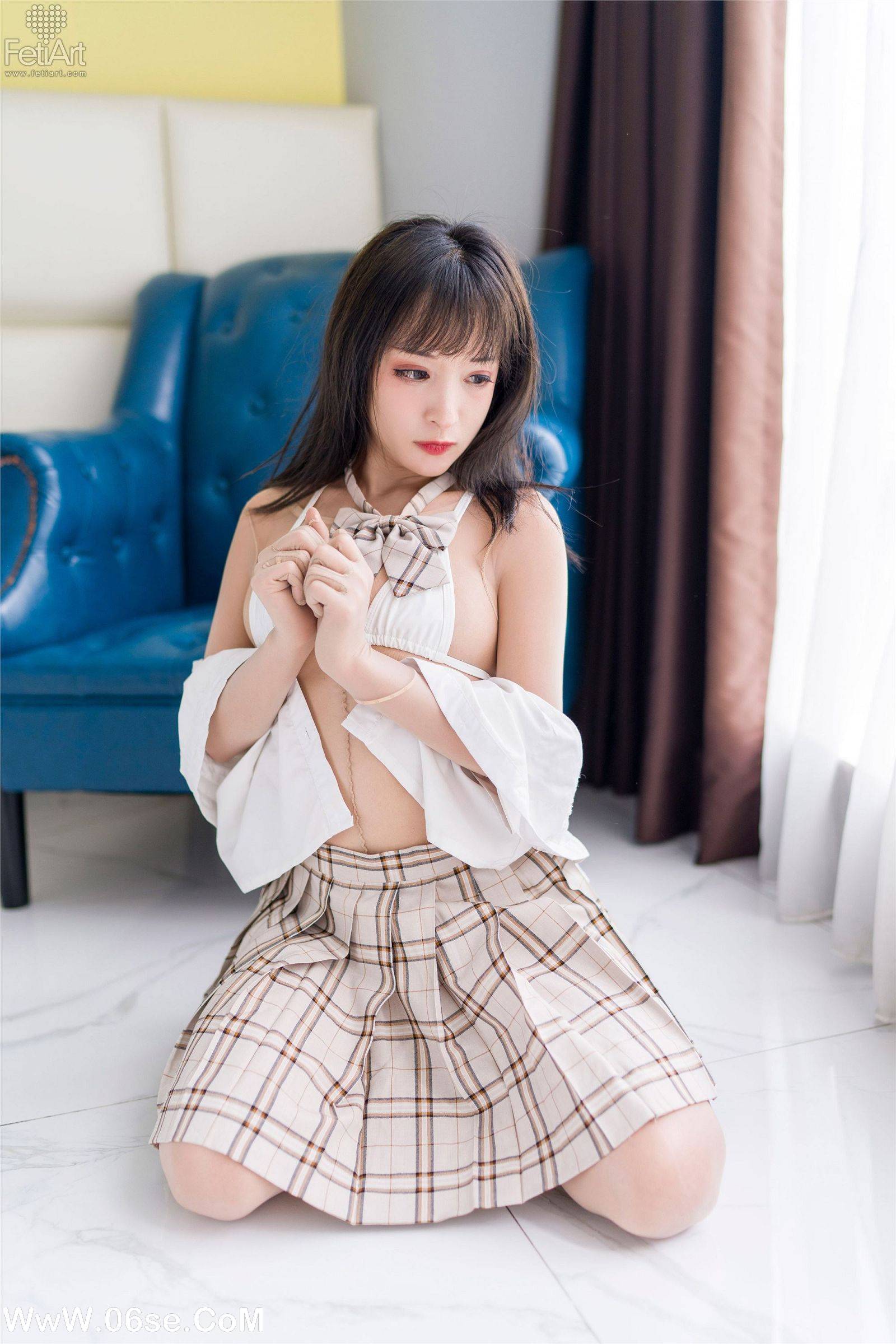 图片[33]-[FetiArt尚物集] NO.00063 Lively School Girl-六色网