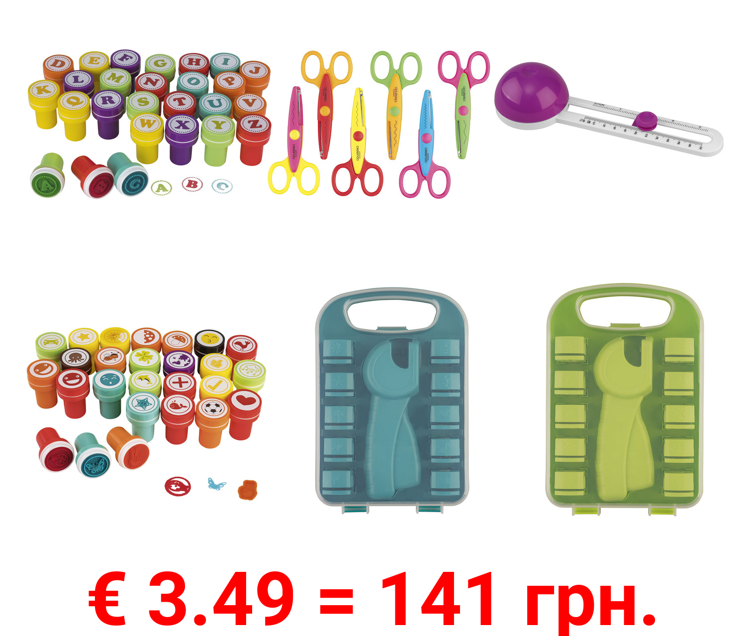 crelando® Bastelzubehör, zum Schneiden, Stempeln und Stanzen