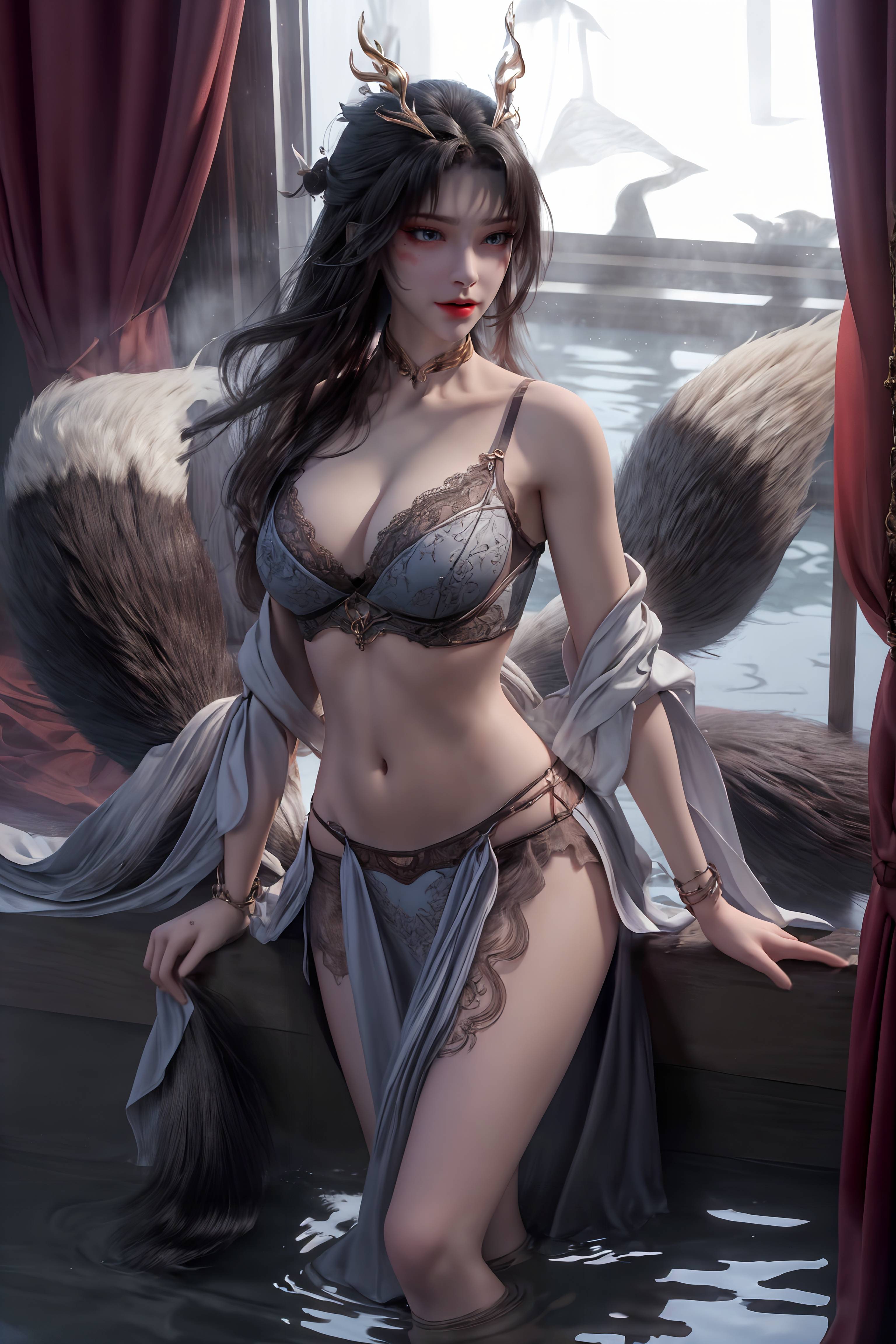 图片[20]-完美世界-天狐仙子 逼真狐尾-六色网