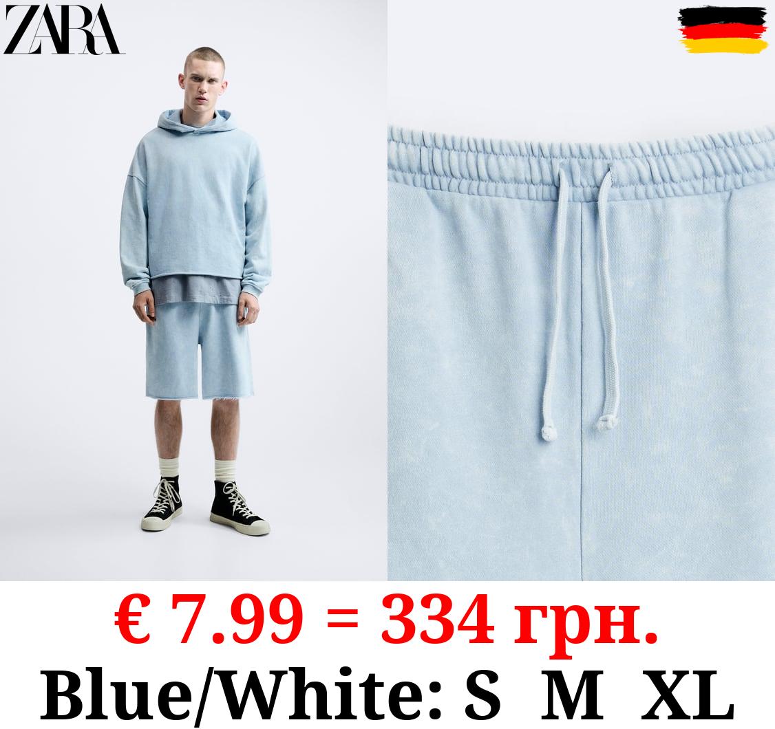 FADED JOGGING BERMUDA SHORTS