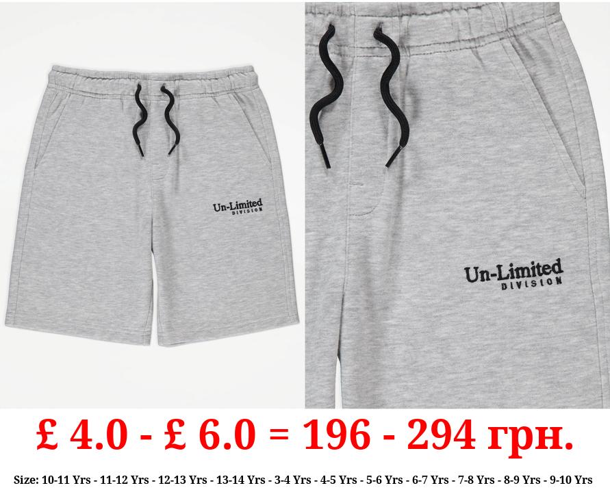 Grey Un-Limited Division Jersey Shorts