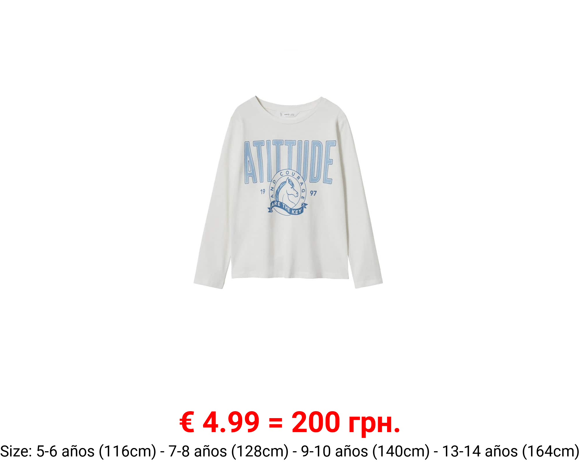 Camiseta manga larga mensaje