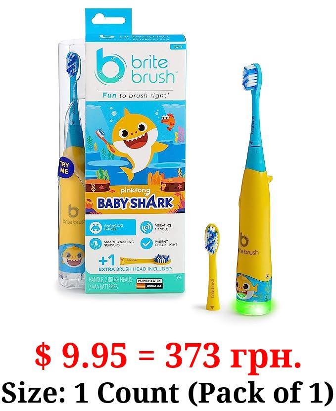 BriteBrush™ - Interactive Smart Kids Toothbrush featuring Baby Shark