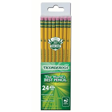Ticonderoga Pencil, 24 Count, Unsharpened
