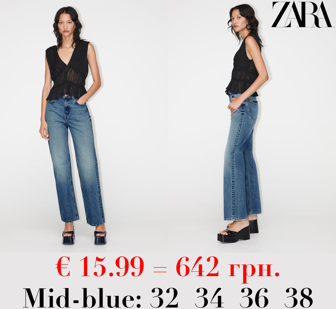Z1975 STRAIGHT-FIT HIGH-WAIST LONG LENGTH JEANS
