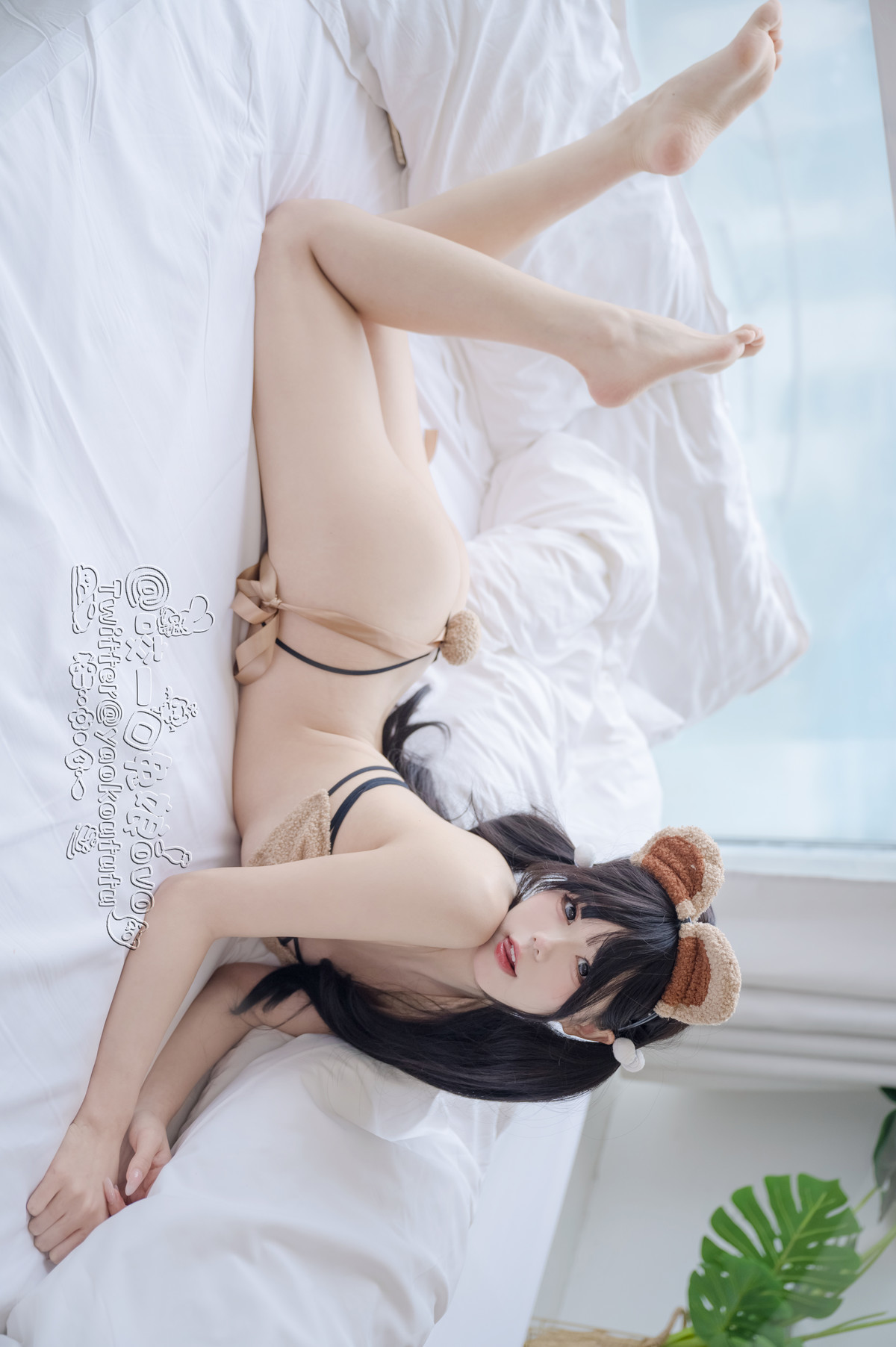 Cosplay 黏黏团子兔 小熊睡衣 25
