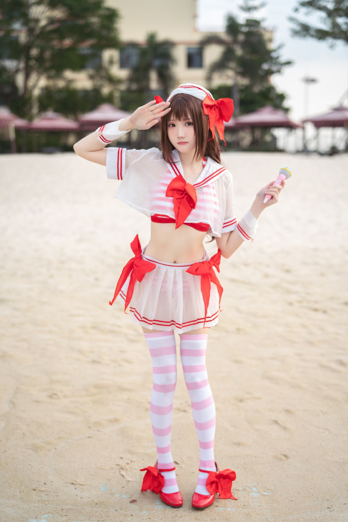 Cosplay 瓜希酱 岛村卯月 泳衣 19