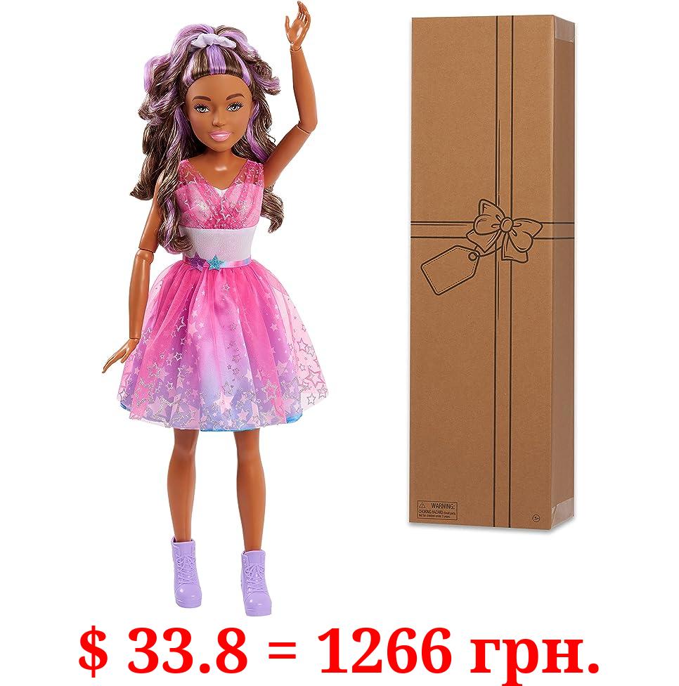 Barbie 28-Inch Best Fashion Friend Star Power Doll and Accessories, Brown Hair, Kids Toys for Ages 3 Up by Just Play