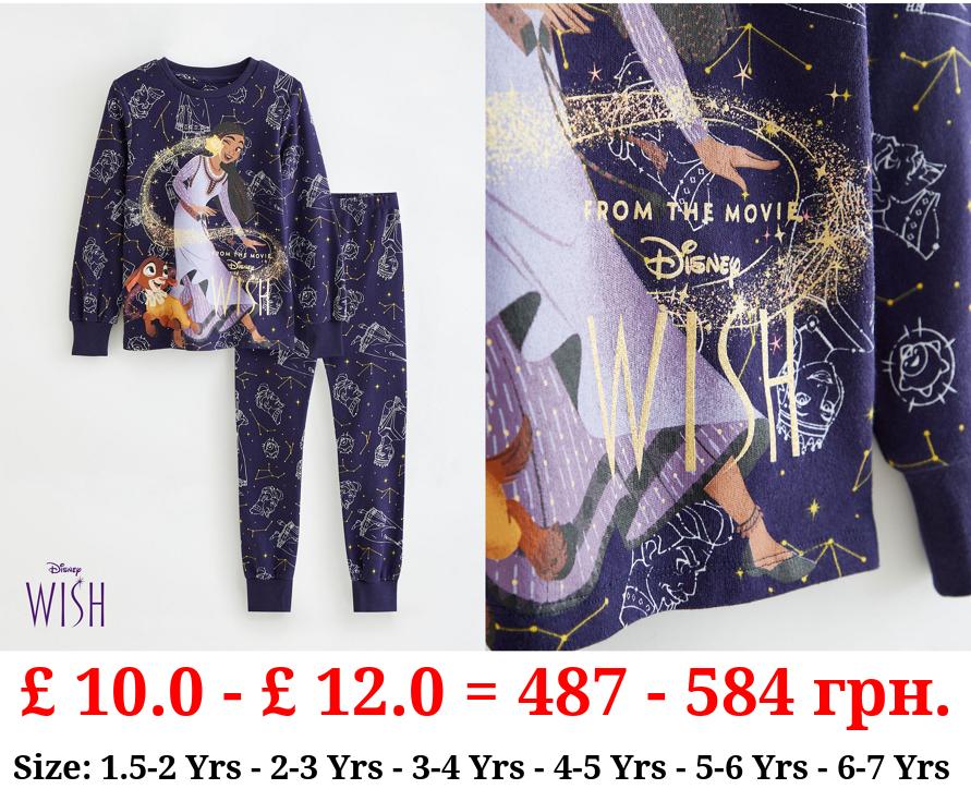 Disney Wish Asha Navy Long Sleeve Pyjamas
