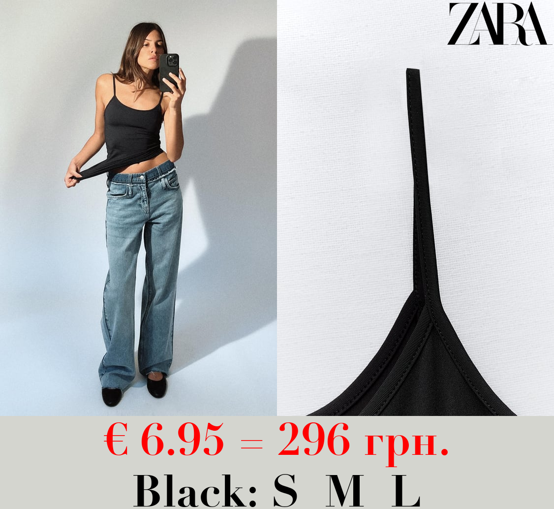 POLYAMIDE TOP WITH THIN STRAPS