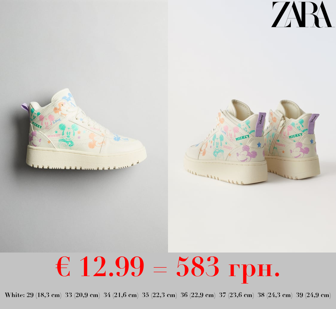 MICKEY MOUSE © DISNEY HIGH-TOP SNEAKERS