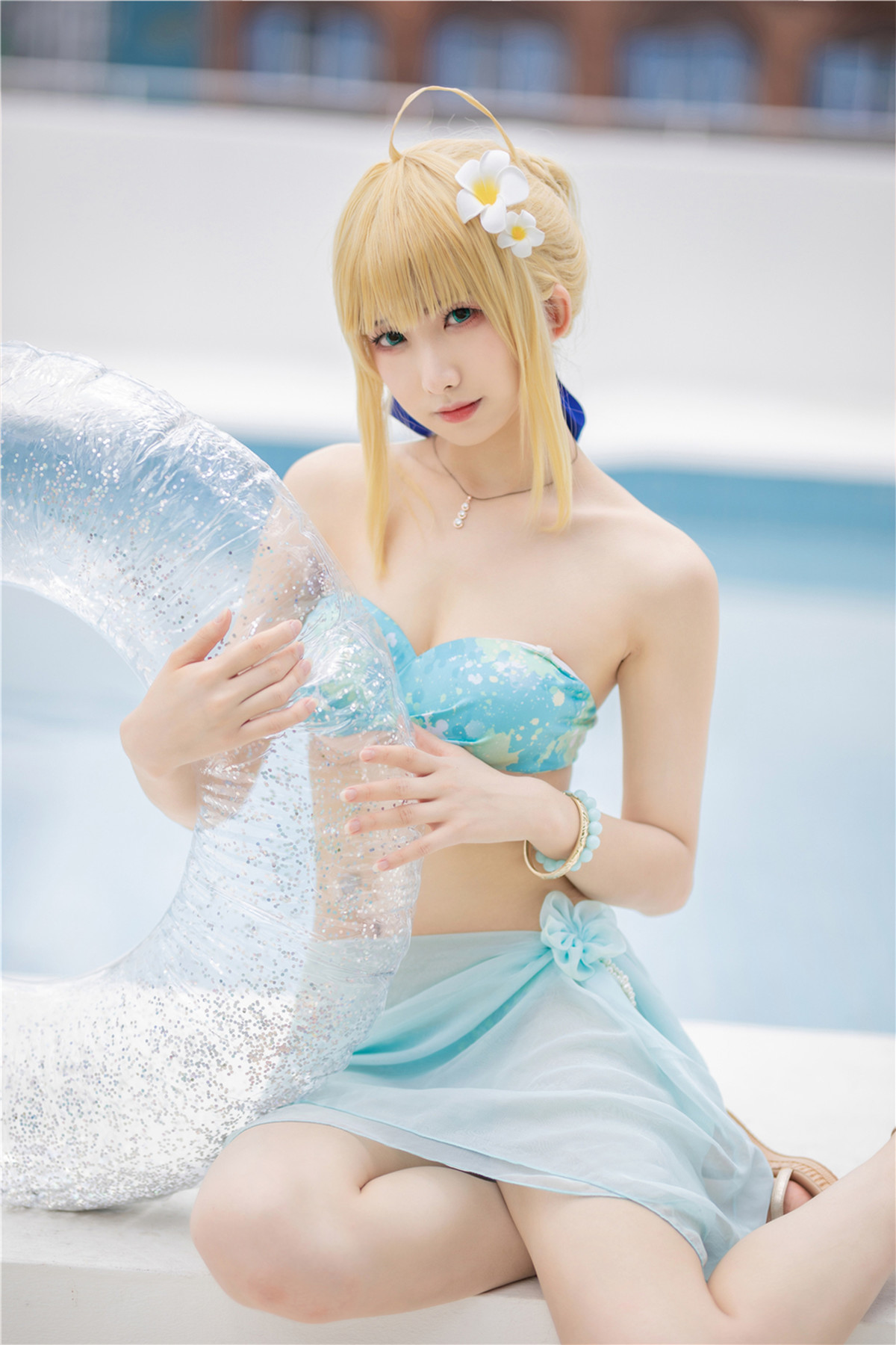 Cosplay 封疆疆v 阿尔托莉雅 潘德拉贡 泳装 6