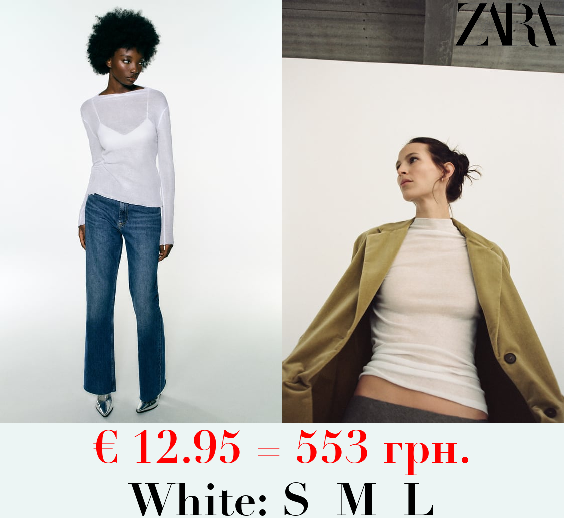 SEMI-SHEER CREPE COTTON TOP