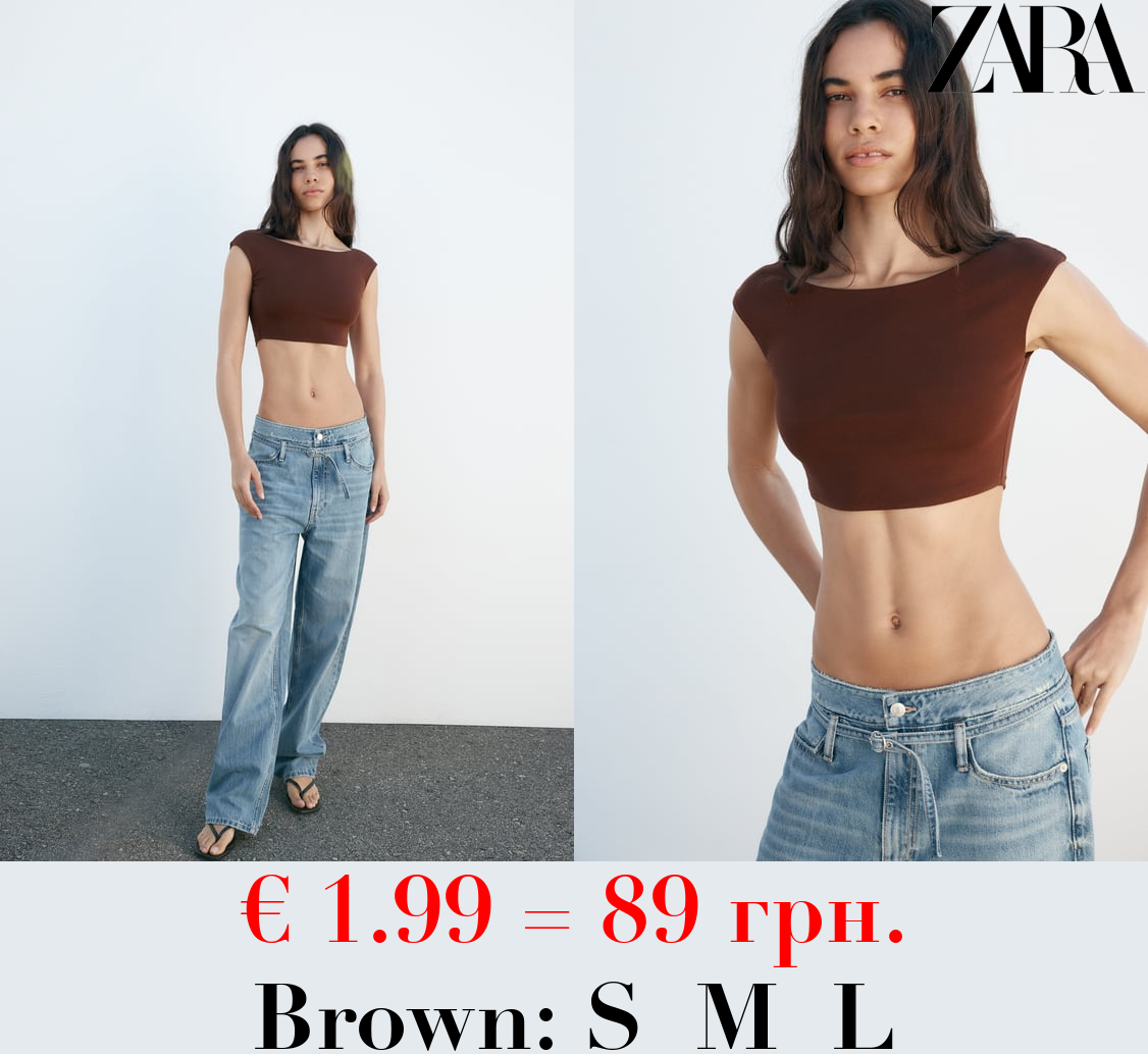 BOAT NECK CROP TOP