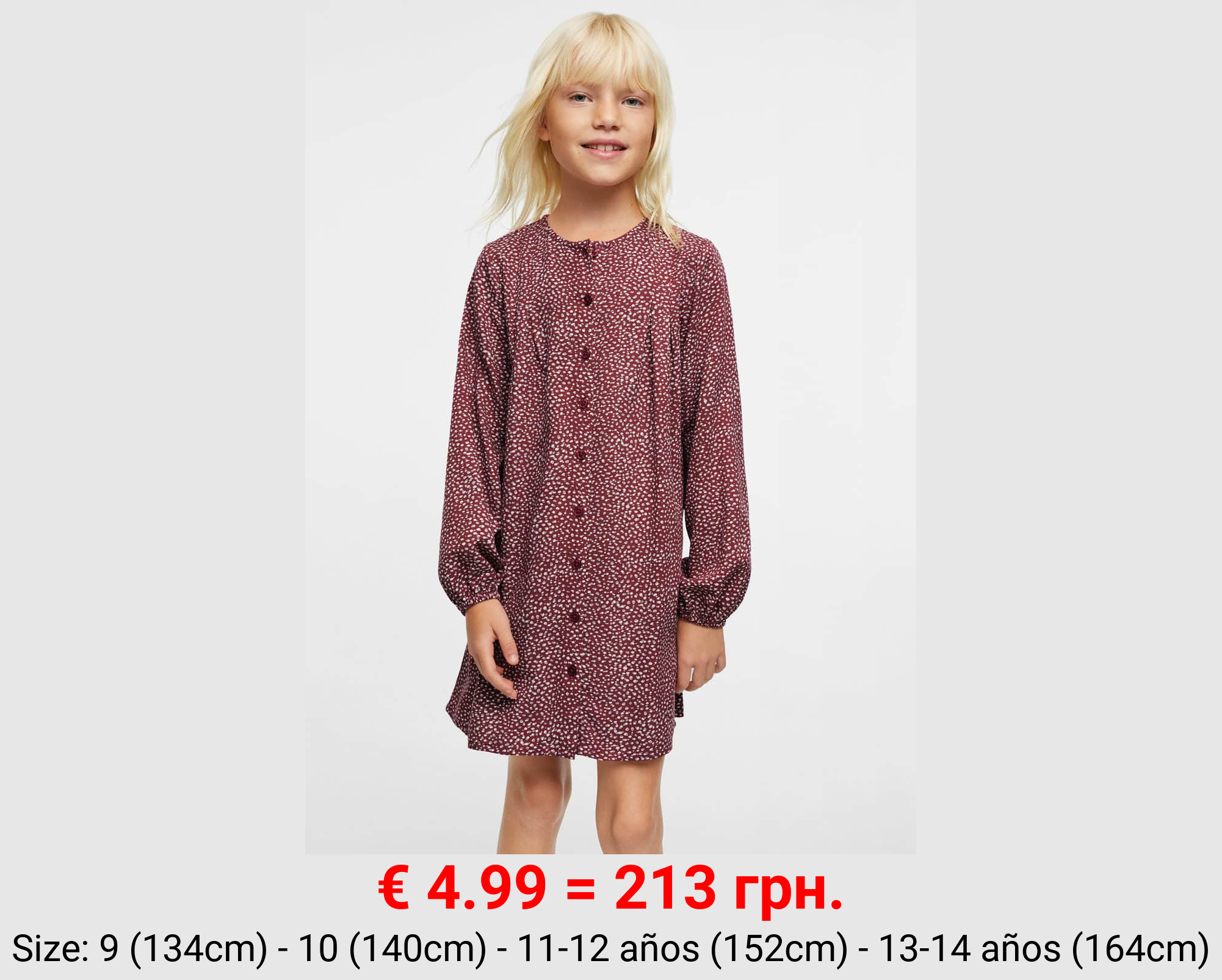 Vestido fluido estampado