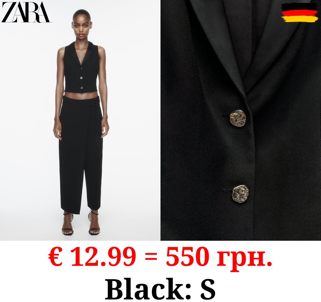 CONTRAST WAISTCOAT TOP