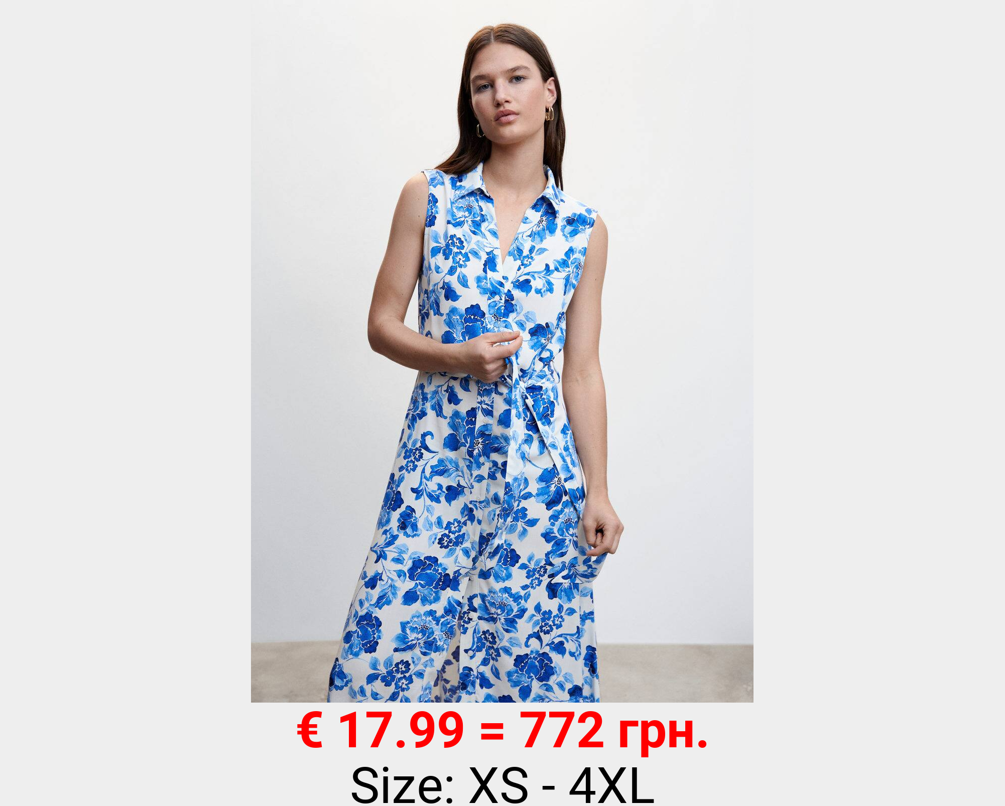 Vestido camisero floral