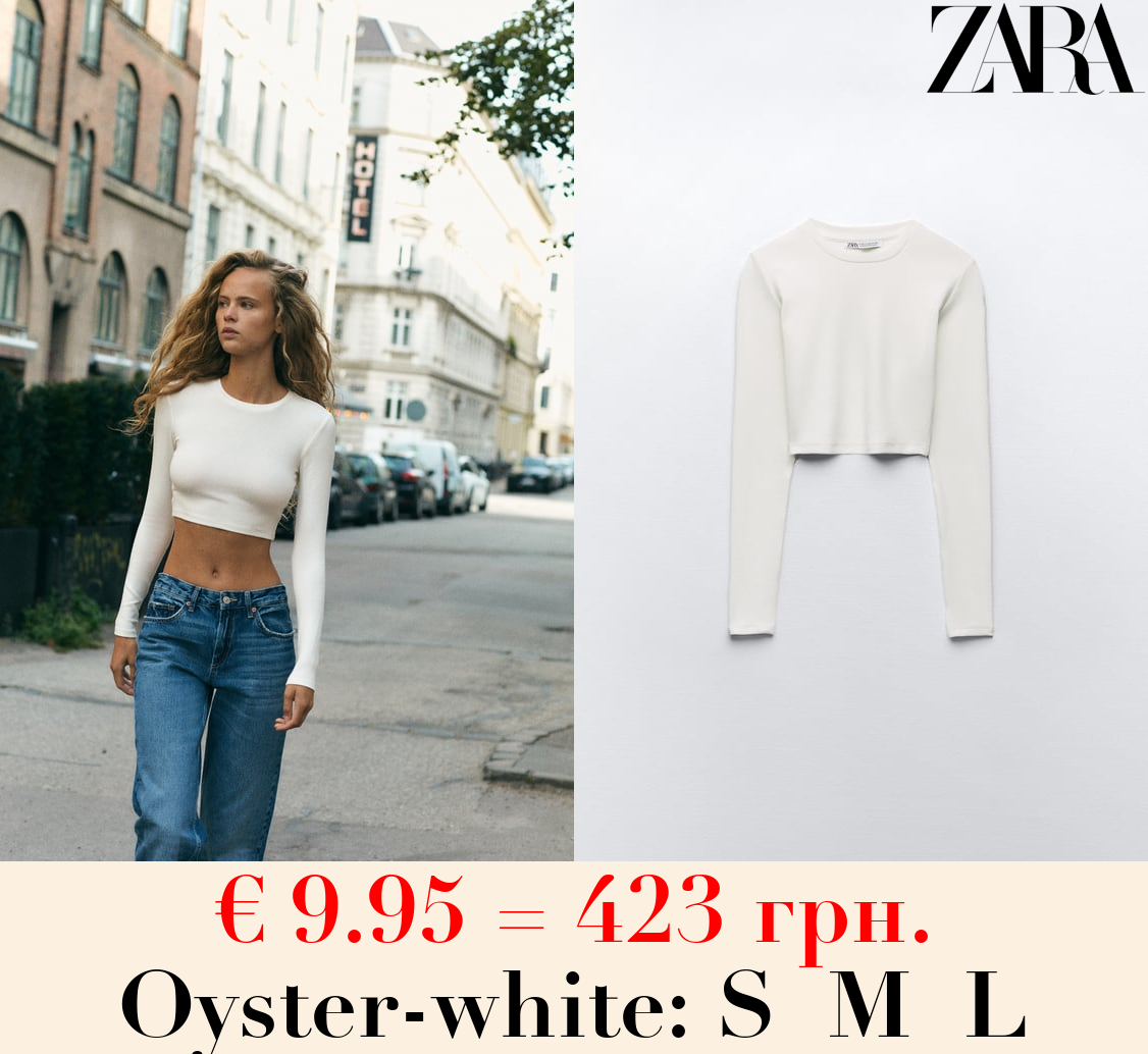 COTTON AND MODAL CROP TOP