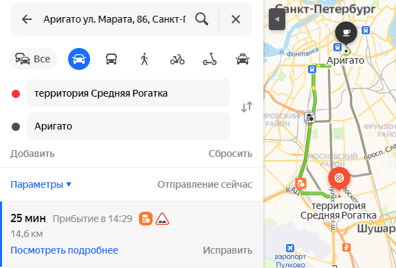 Аригато ул. Марата, 86, Санкт-Петербург – Telegraph