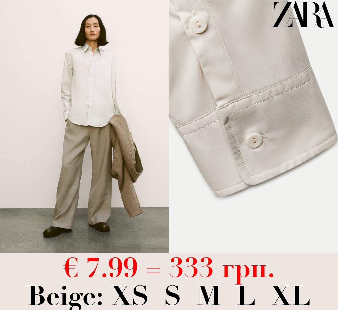 ZW COLLECTION POPLIN SHIRT