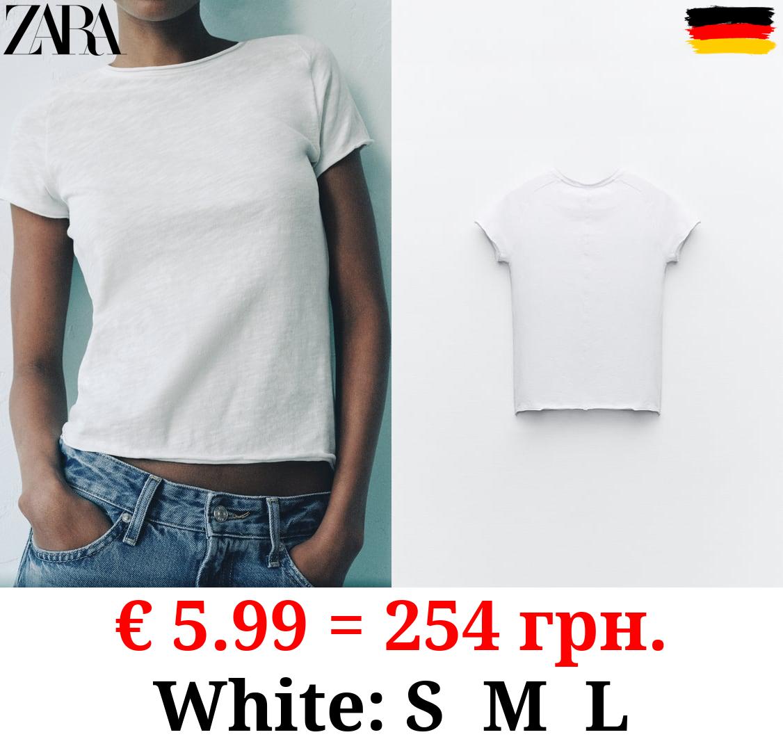 VINTAGE-EFFECT T-SHIRT WITH SEAMS