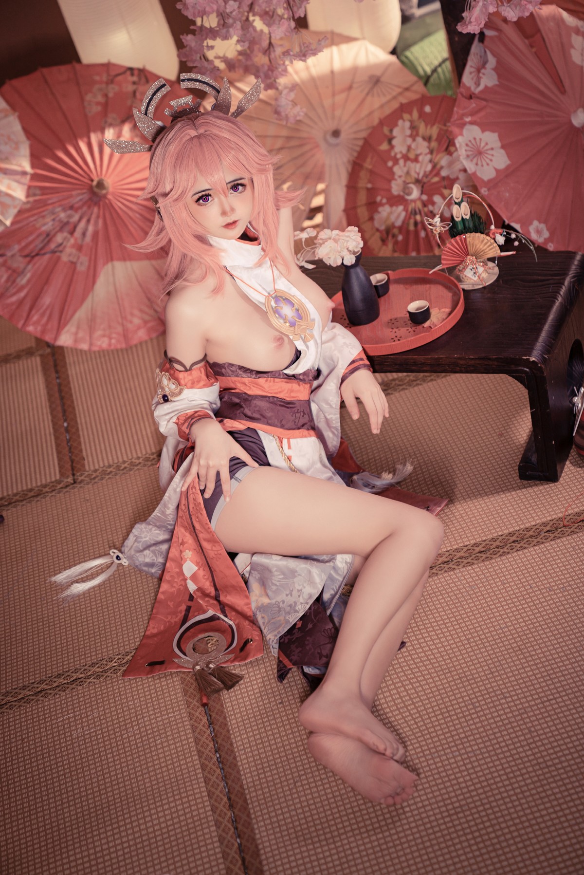 小礼好困 @SleeppyLee1  Cosplay 八重神子 10