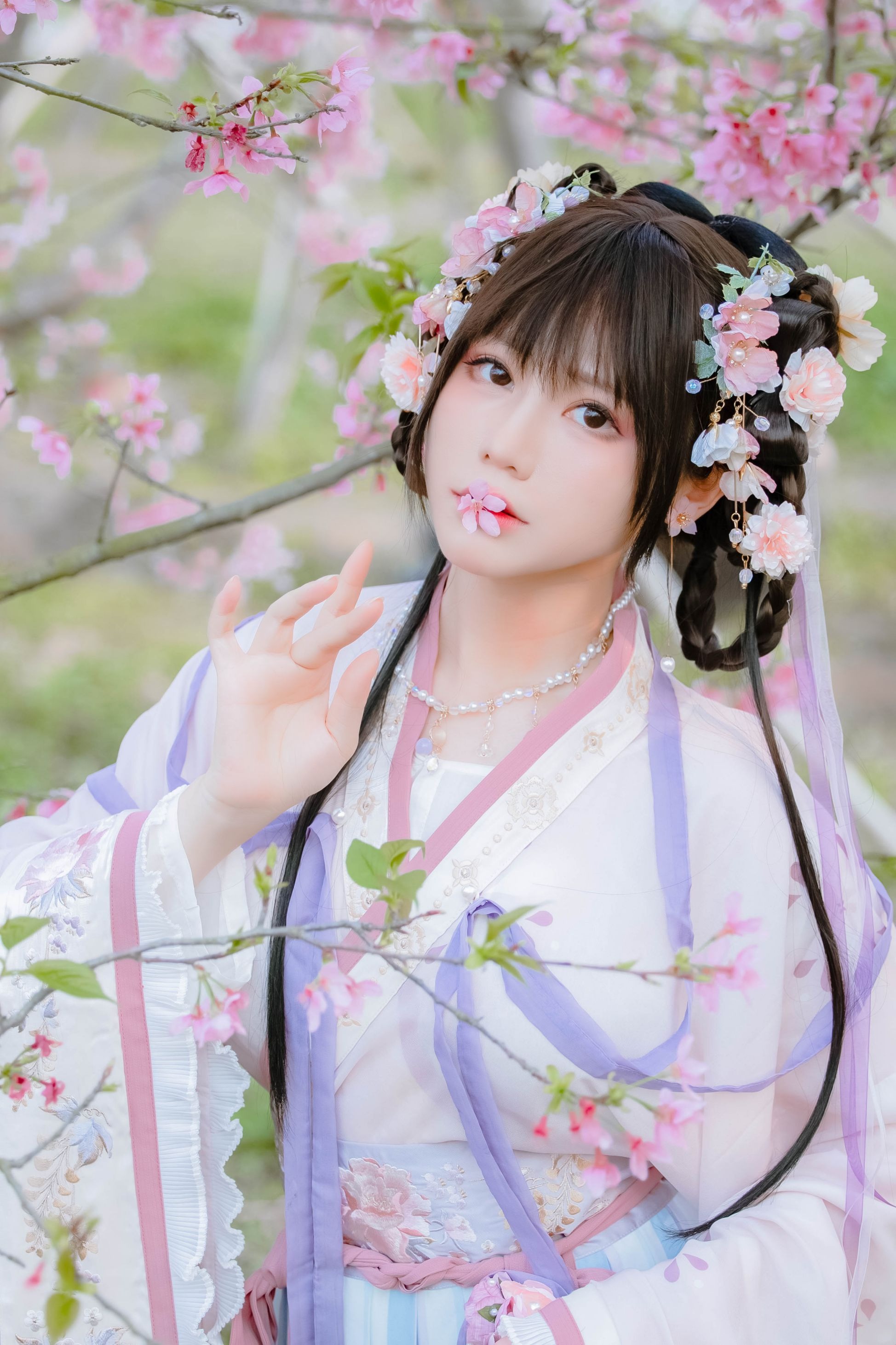 喵子Nyako - 樱花汉服 花神祈愿 [52P-219MB] 13