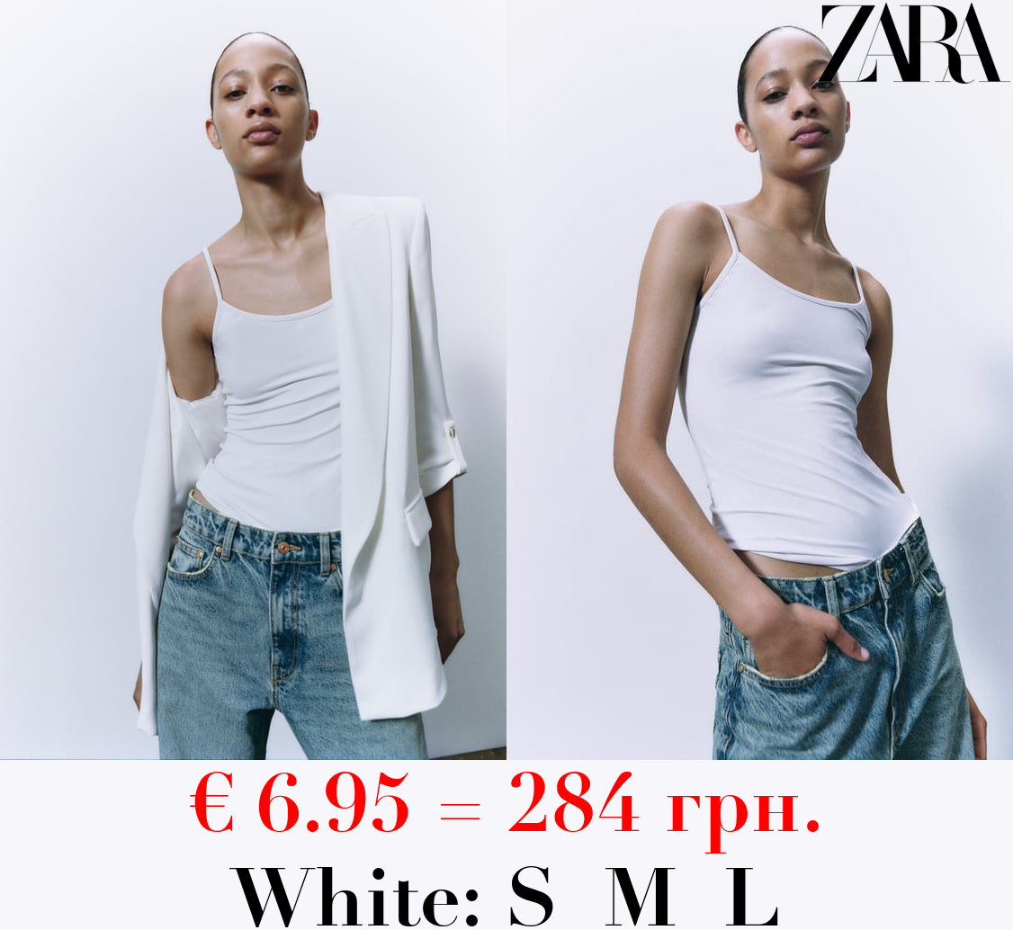 POLYAMIDE TOP WITH THIN STRAPS