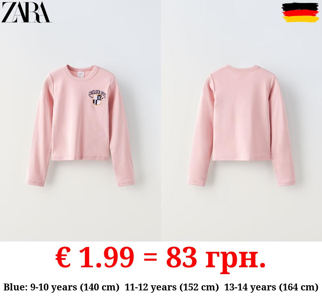 EMBROIDERED RIBBED T-SHIRT