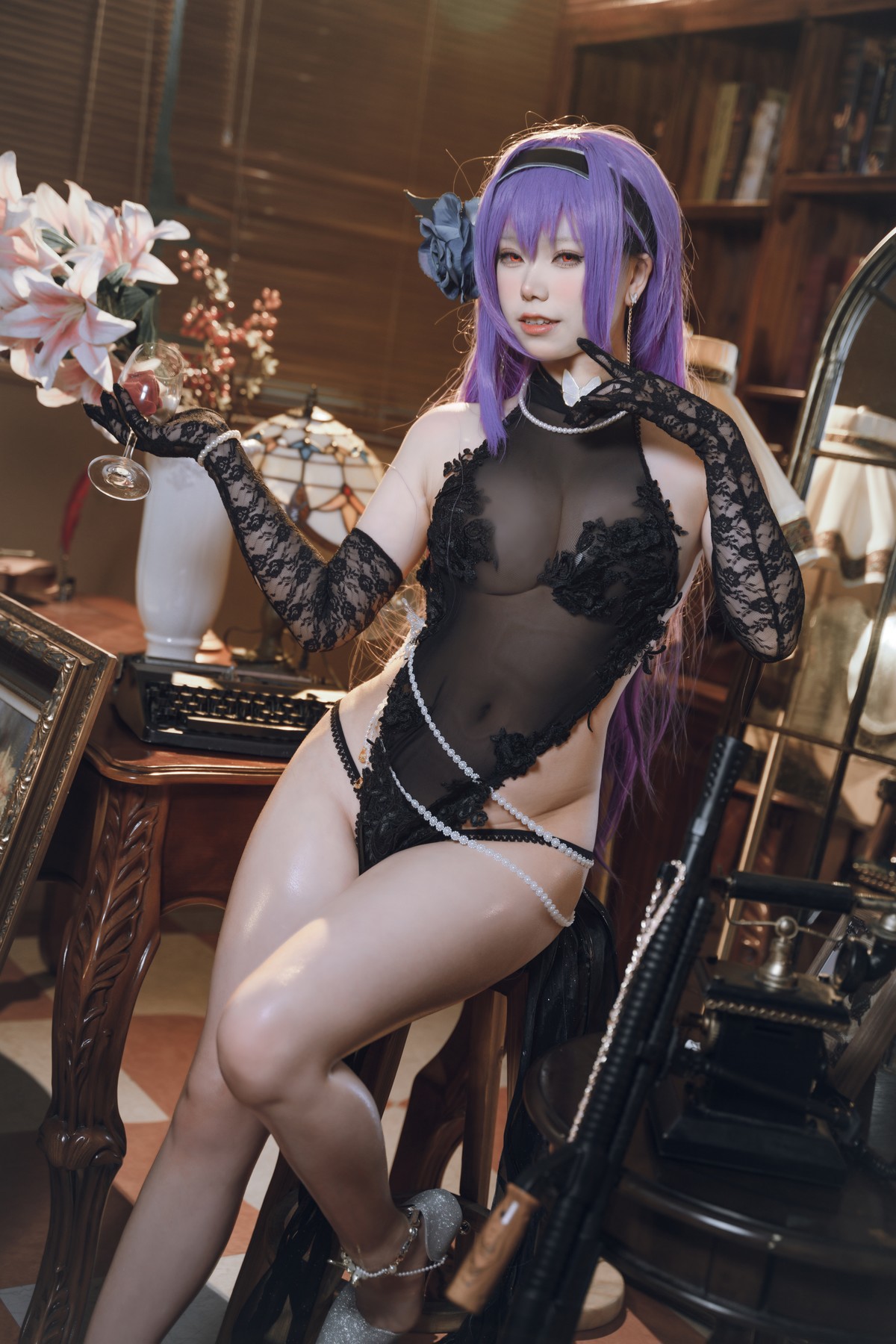 Cosplay 一北亦北 ZB-26 暗蔷摇曳 9
