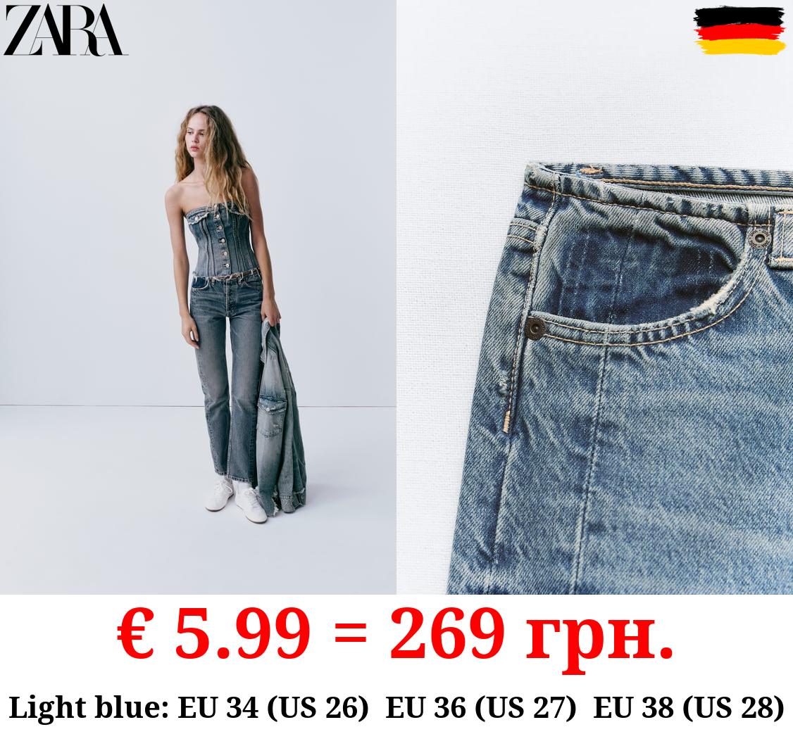 TRF STRAIGHT-LEG MID-RISE JEANS