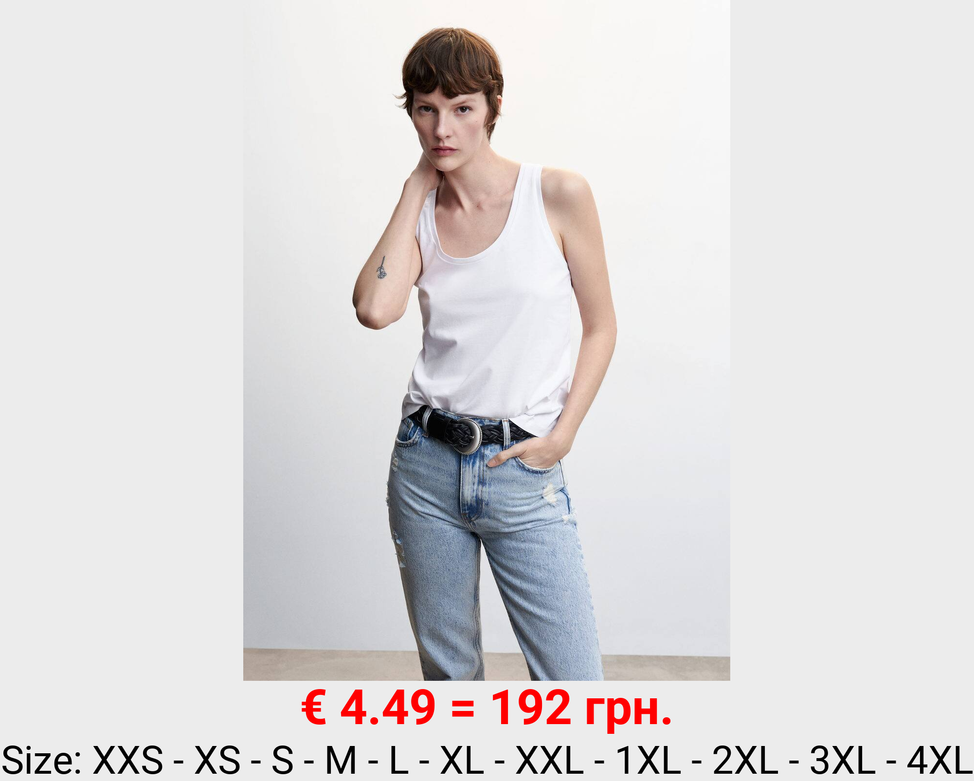 Top tirantes algodón