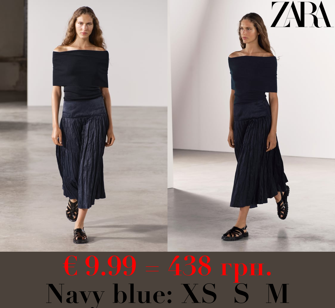 OFF-THE-SHOULDER KNIT TOP