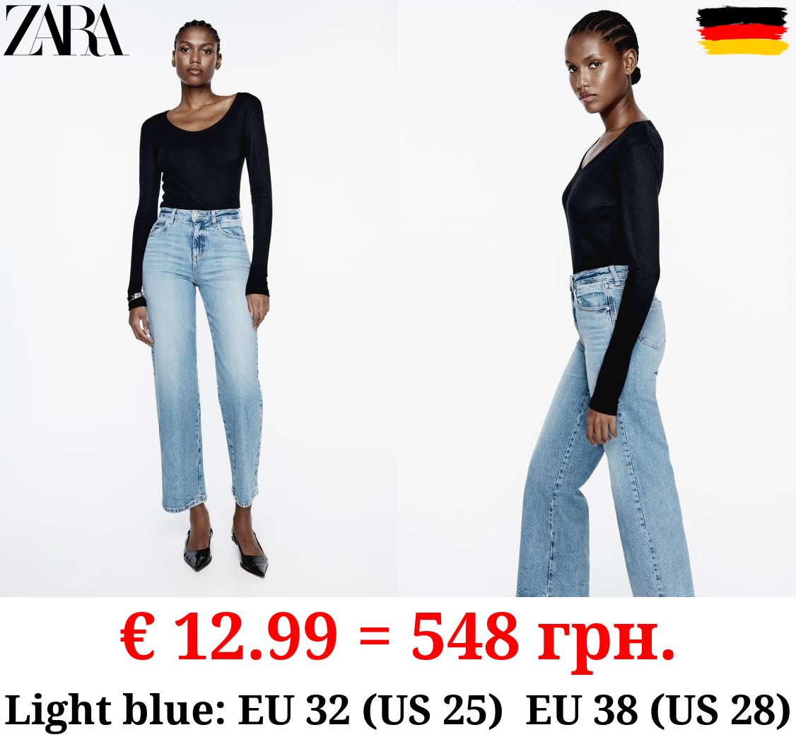 Z1975 STRAIGHT CROPPED HIGH-WAIST COMFORT JEANS