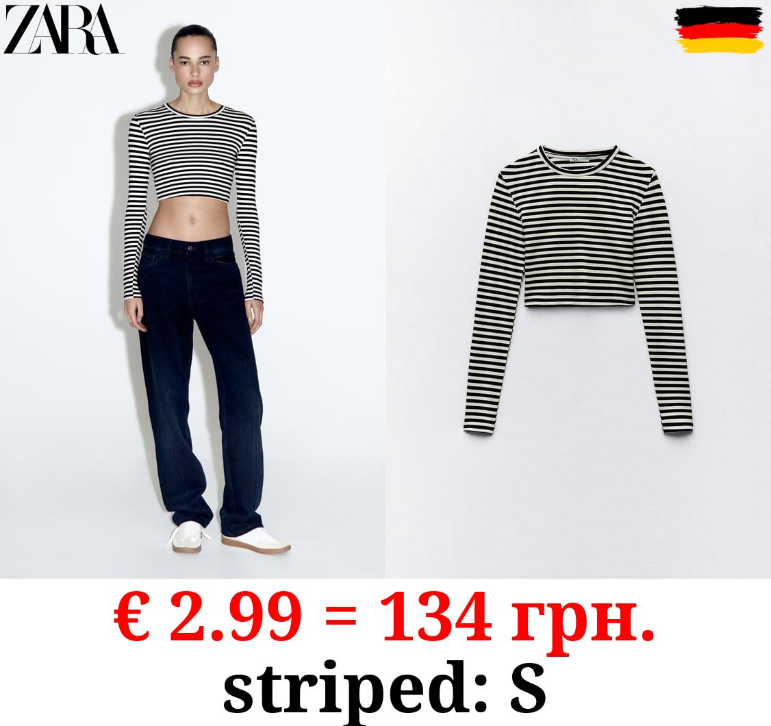 COTTON AND MODAL CROP TOP