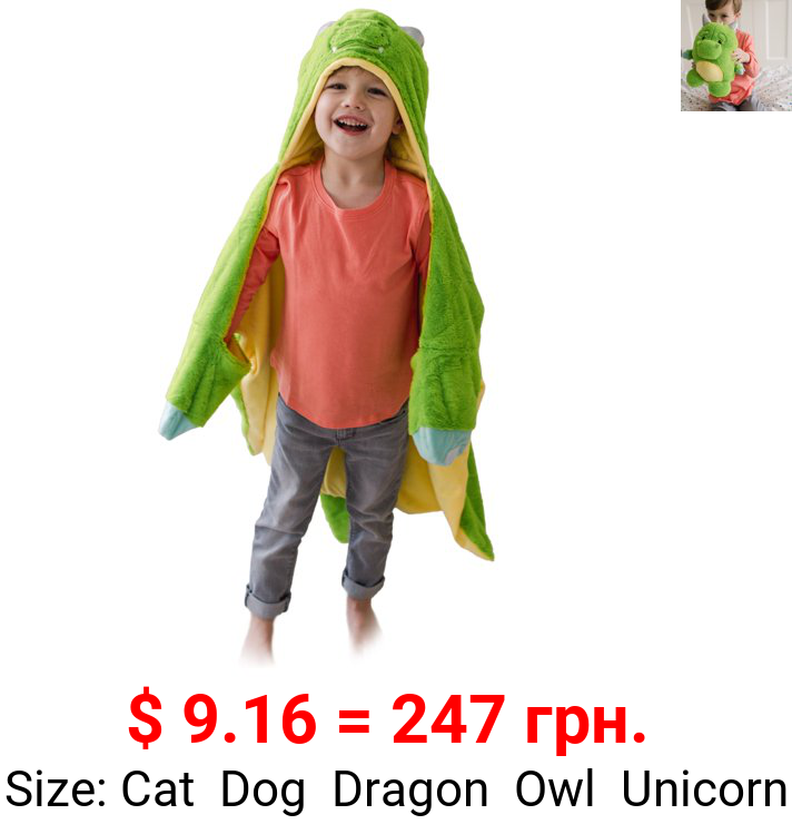 Animal Adventure® Wild for Style™ 2-in-1 Transformable Character Cape & Plush Pal – Dragon