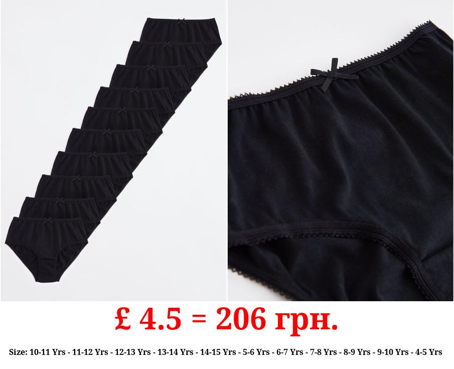 Basic Black Briefs 10 Pack
