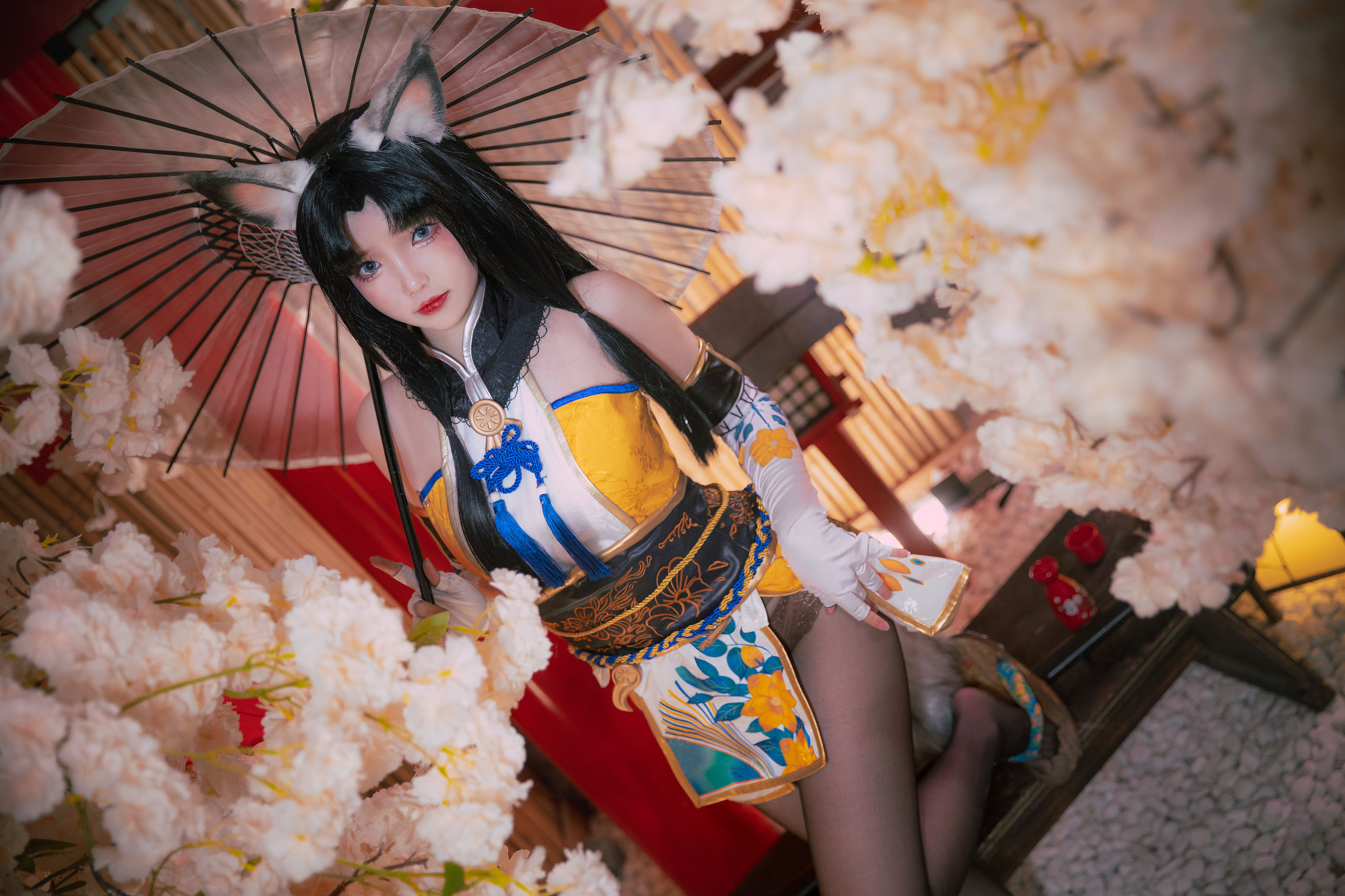 [福利COS]_动漫博主雪晴Astra_-_永劫无间_黑丝胡桃-写真图集共24P 2
