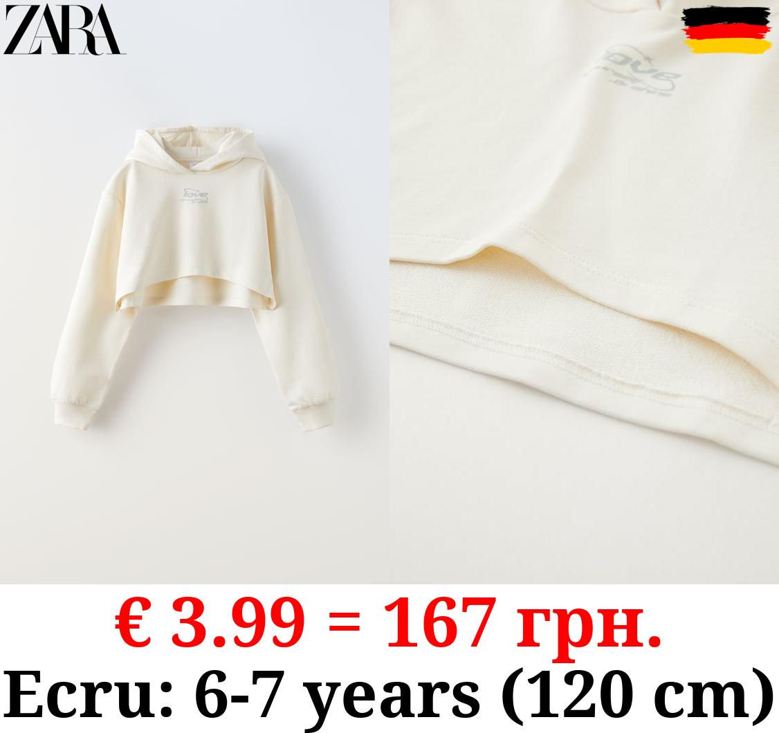 CROPPED T-SHIRT HOODIE