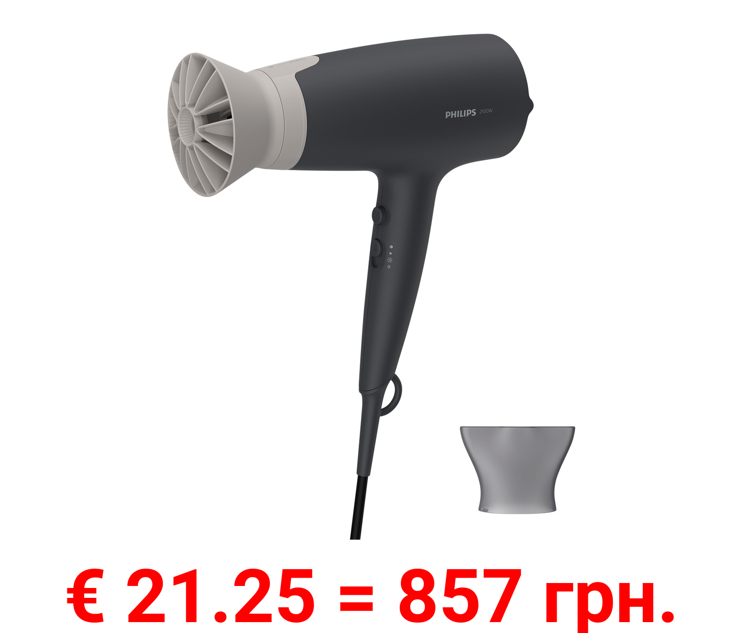 PHILIPS 3000 Series Haartrockner »Dry Care Advances«, 2100 W, mit ThermoProtect Aufsatz