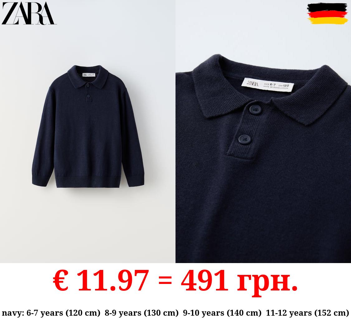 LINEN BLEND POLO SHIRT